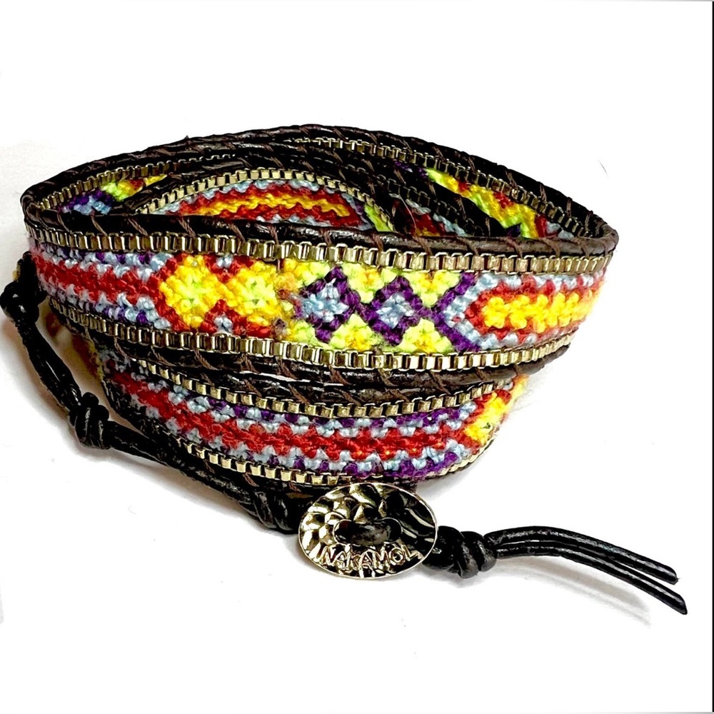 Nakamol Collection - Woven Southwest 3 Times Wrap Bracelet NWOT